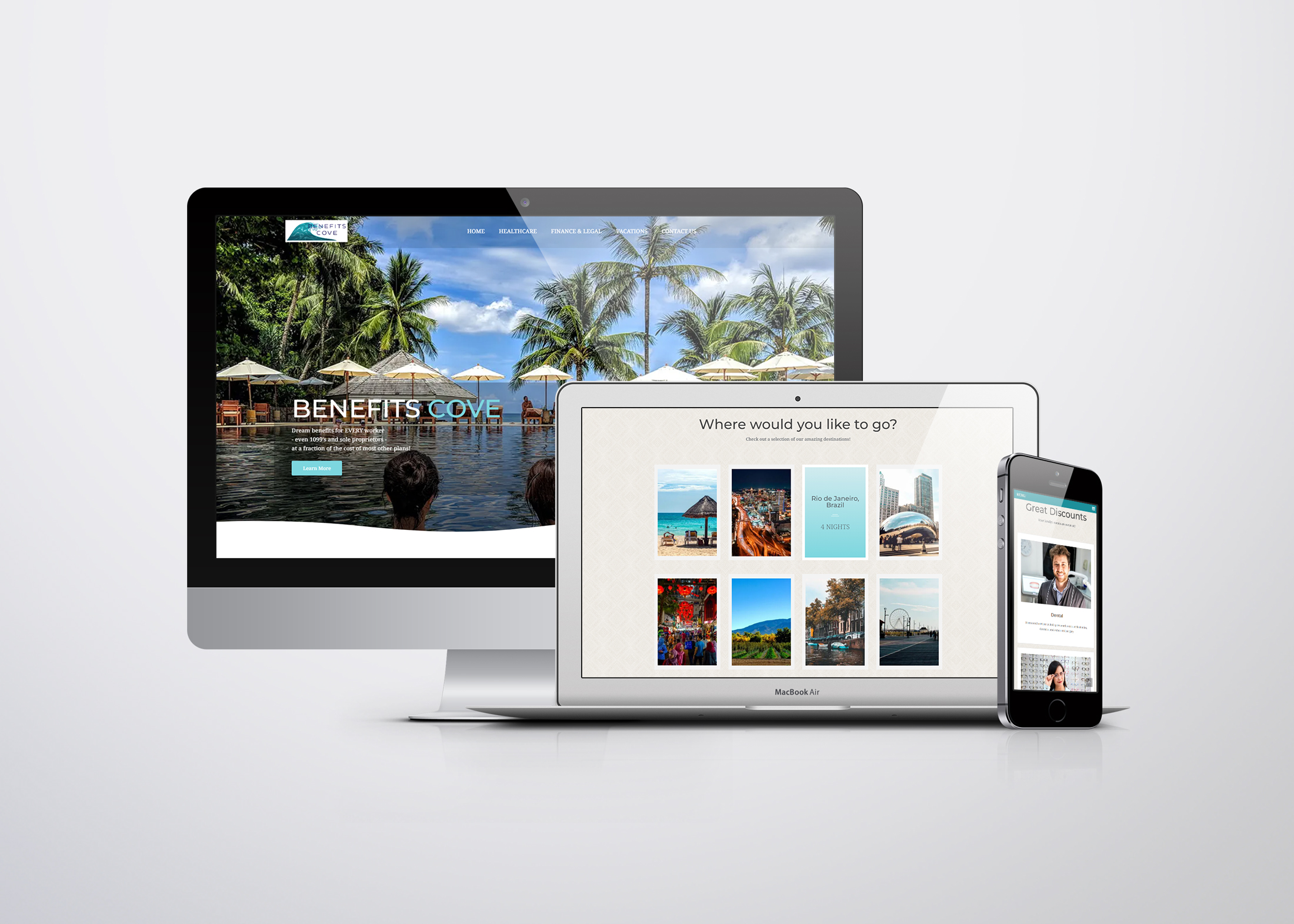 Benefits Cove Website mockup