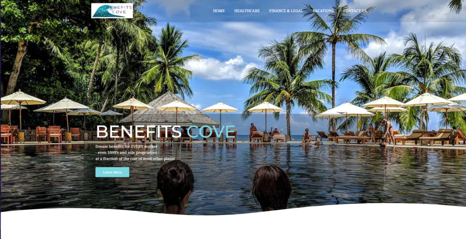 Benefits Cove website close-up